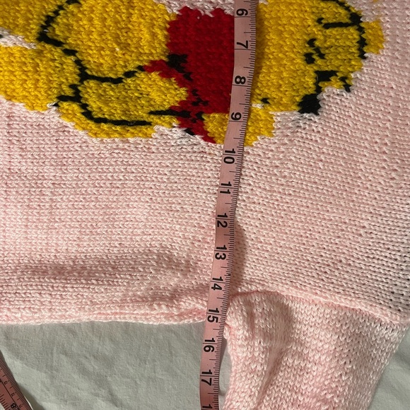 Winnie The Pooh Pink Knit Sweater with Bear Design - Picture 3 of 9